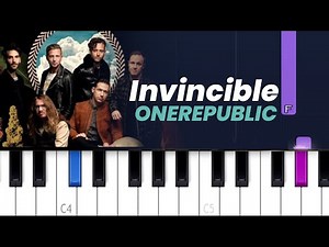 OneRepublic - Invincible (Piano Tutorial)