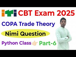 ITI COPA Trade Theory Part 6 / ITI CBT Exam 2025 / nimi based questions