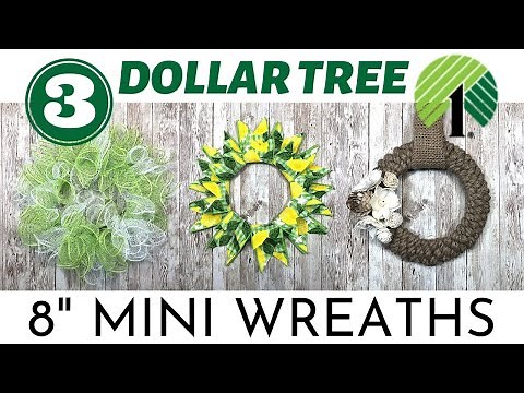 How to Create a Mini Wreath | Centerpiece DIY | Dollar Tree DIY | Wreath DIY