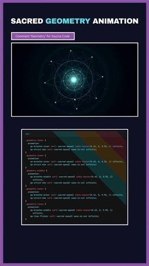 Sacred Geometry Animation with CSS & SVG ✨ | Creative Web Animation