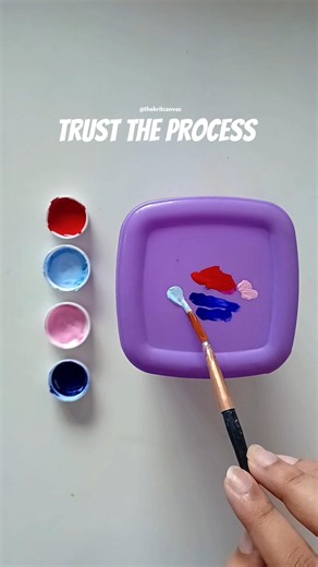 Mixing the Perfect Purple 💜 | Acrylic Paint Color Mixing & Matching #shorts #aestheticart #colors