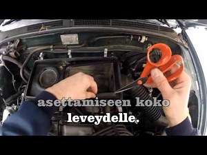 Nissan almera ilmanpuhdistimen vaihto.