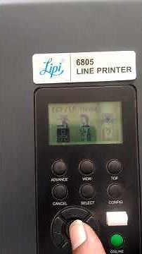 How to set ip to lipi 6805 line printer