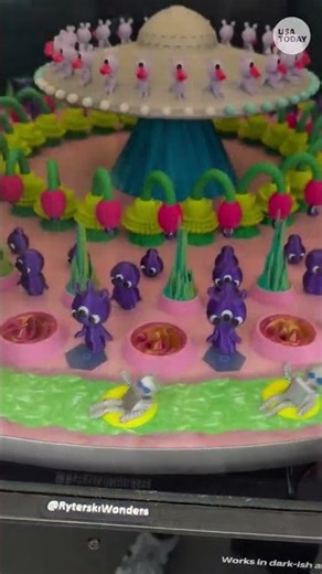 Tiny alien art installation leaves internet mesmerized. See the video.