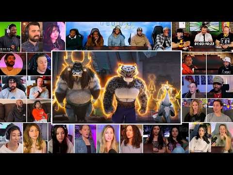🔥30+ Reactors🔥Kung Fu Panda 4 BEST SCENES reaction mashup