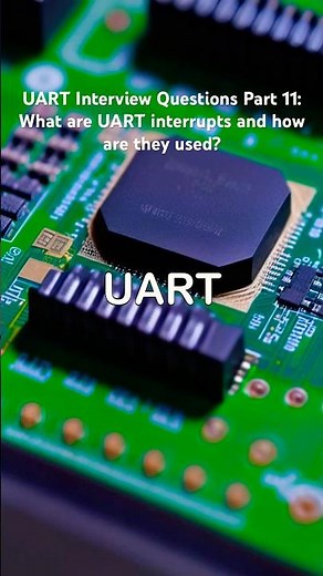 What are UART interrupts and how are they used? #embeddedsystems