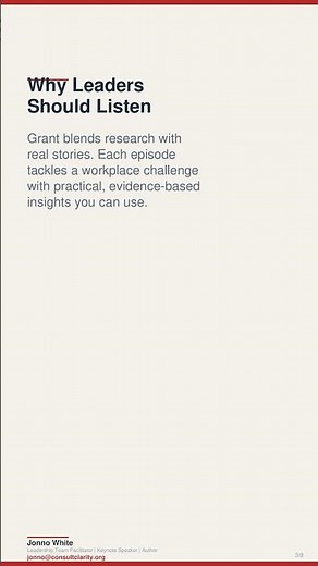 Podcast Rec: WorkLife with Adam Grant