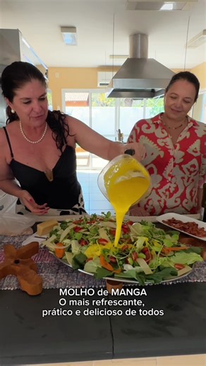 Molho de Manga Refrescante Para Saladas de Verão