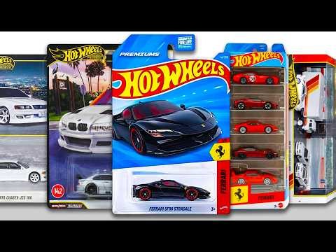 Showcase - Hot Wheels Ferrari SF90 Stradale, Boulevard, Premium Boxset, 5 Packs, Car culture 2 Packs