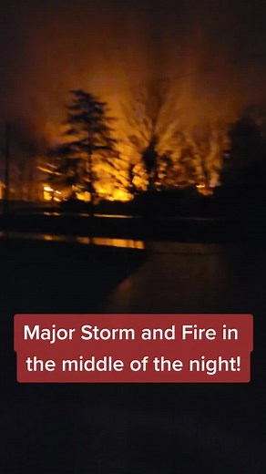 Major storm in middle of night!!! #michigan #addisonmichigan #addison #storm #fire #lightningtime⚡️ #onlyinmichigan #majorstorm #rain