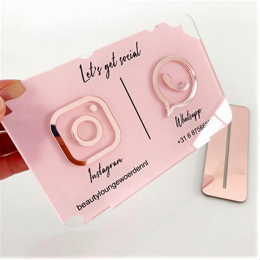 Custom Acrylic QR Code Sign: Social Media, Payment, Logo - Etsy