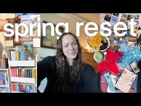 reset with me for spring! 🌷 closet organization, junk journal, & prep for spring break!