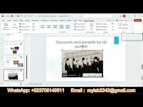 SAM End of Module Project 2 PowerPoint 365 Module 01 | Elmwood College | NP_PPT365_EOM1-2