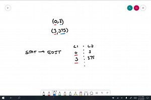 For the following exercises, use a graphing calculator to find the equation of an exponential function given the points on the curve. (0,3)  and (3,375) | Numerade