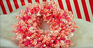 DIY Candy Christmas Wreath