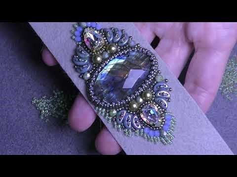 Tutorial: Beaded Embroidery Bracelet Idea Part 1