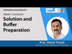 Lec 6: Solution and Buffer Preparation