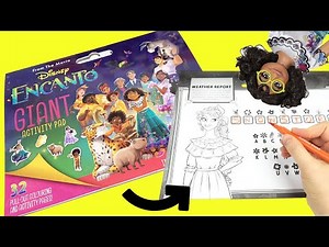 Disney Encanto Giant Activity Coloring Book Pages with Mirabel, Luisa, Isabela Characters