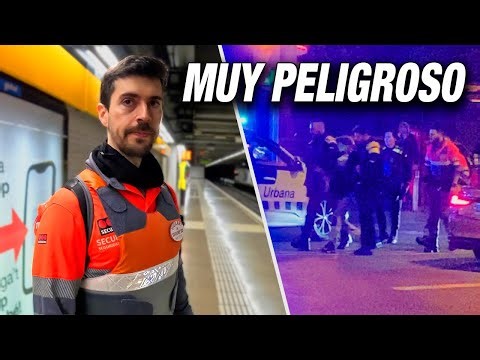 Una NOCHE con un VIGILANTE de SEGURIDAD en el METRO de BARCELONA