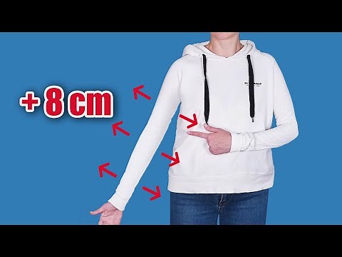 How to expand sleeves on the hoodie simply and quickly - a sewing trick!