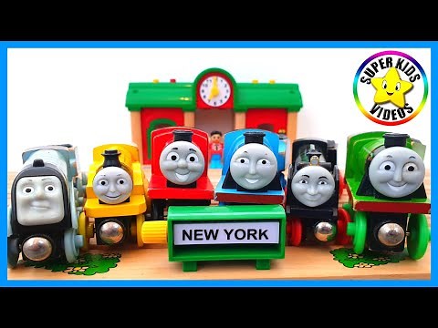 Leer kleuren met Thomas de Trein ☆ Speelgoed Voertuigen voor Kinderen ☆ Trein Kinderfilmpje