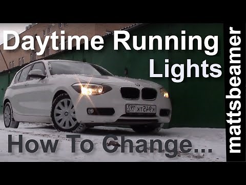 How to change the Daytime Running Lights on a BMW F20 F21 1 Series Halogen