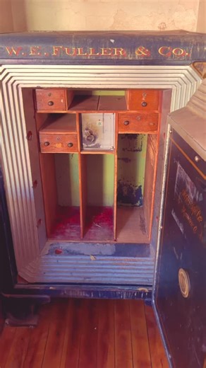 CARAVAN Boutique on Instagram: "Today we opened the Fuller family safe. ✨ We got the combination from the building owners, and I was absolutely determined to open it on the first try—because when history hands you a moment like that, you show up with confidence and a little ceremony. The dial turned, the lock clicked open, and inside we found a single penny from 1943. One small coin. So much story. That penny is now officially part of the Caravan family. We’re framing it and hanging it on our wa