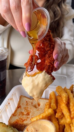 267K views · 62K reactions | West side is the BEST SIDE when it comes CRUNCHY FRIED HOT CHICKEN TENDERS‼️‍ Dunked in our famous sauce and kissed with honey. 襤Our Long Beach, Glendale & Sun Valley locations are OPEN from 10AM - 11PM EVERY DAY‼️ Be sure to get your #CluckAndBlaze fix ASAP by ordering for pickup at CluckAndBlaze.com or, even better, get it delivered though @grubhub and @doordash!  | Cluck and Blaze | Facebook