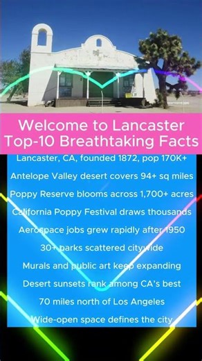 Welcome to Lancaster, California: Top-10 Breathtaking Facts #USA #city #Lancaster #CA