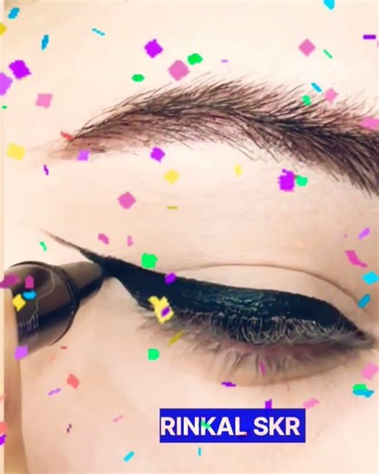 how to do use pensil eyeliner in beginners and Tyr to now jai shree ram
