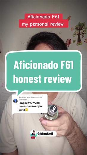 Aficionado F61: Honest Review of the New Scent