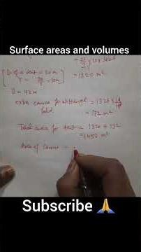 Find what length of canvas 2m in width is required to make a conical tent 20m in.... #maths #byjus