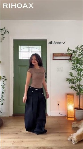 Your jeans waist too big? Fix it no sewing✨👉www.rihoax.com#rihoax #widelegjeans #denimlooks #ootd
