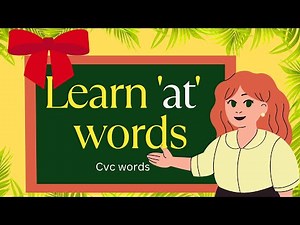 Word Family-at | Practice Reading Cvc Words | Learn How To Read.