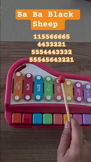 Ba Ba black Sheep #xylophone #tutorial #babablacksheep