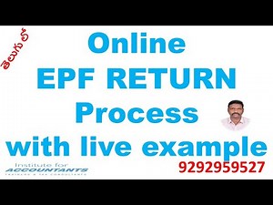 #epfreturns #epfo # ECR monthly returns # online EPF returns filing process
