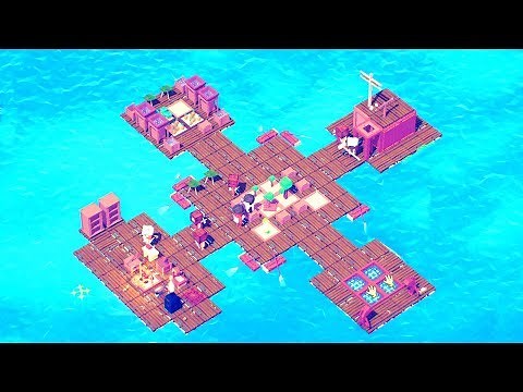 When You Build A Heavily Armored Battle Raft in Last Wood