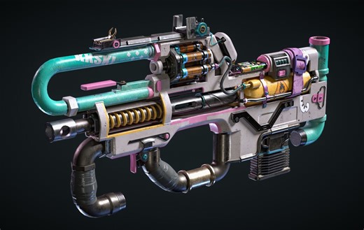 【maya建模】根本不是你学不会枪械！是你没看对教程，建模大佬如何只用三小时教会你枪械武器建模！