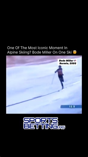 Sports Moments In History on Instagram: "One of the most iconic moments in alpine skiing history belongs to Bode Miller, when he refused to quit a race despite losing a ski mid-run. instead of crashing out, Miller somehow stayed upright, balanced his entire body on a single ski at high speed, and continued charging downhill, a moment that stunned commentators and fans alike because it perfectly captured his fearless, instinct-driven style—this wasn’t about medals or points, it was pure grit and 