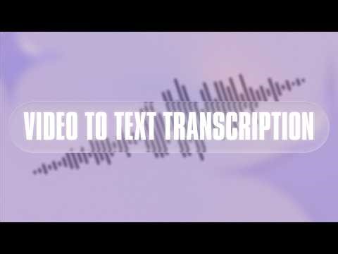 How to Transcribe Video to Text for FREE🎬