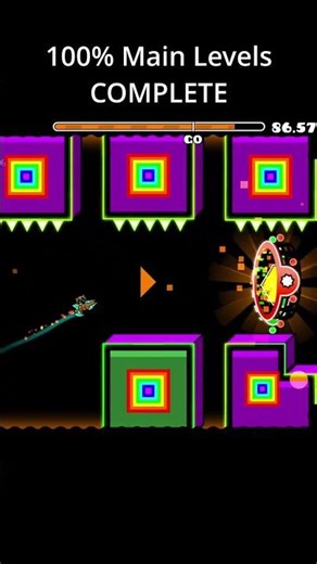 100% Main levels COMPLETE! #geometrydash #gdupdate #gd #trending #viral