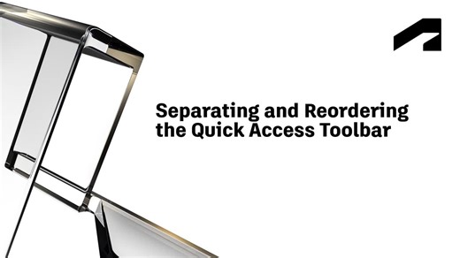 Separating and reordering the Quick Access Toolbar | Autodesk