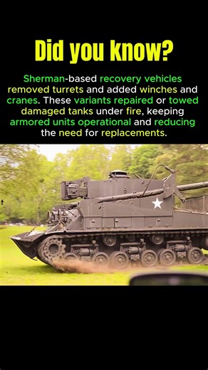 Sherman Recovery Vehicles | Saving Tanks Under Fire | #ShermanRecovery #WW2Logistics #tanksupport