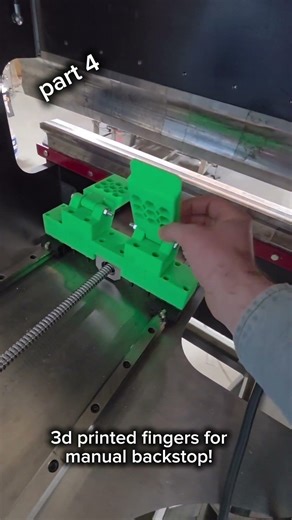 completely custom manual backstop for cnc press #fabrication #millwright #welding #mechanical #2026