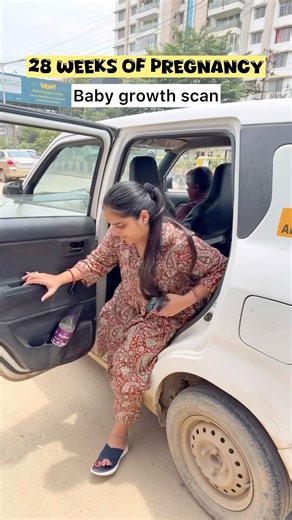 Vlog-24🤰🏻😇 growth scan part-1 #pregnant #minivlog #shorts