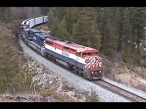 BC Rail on the Squamish Subdivision, November 11, 2000