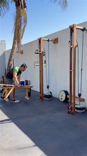 Academia em casa 💪🔥 #academia #academiaemcasa #treinoemcasa | House Gym