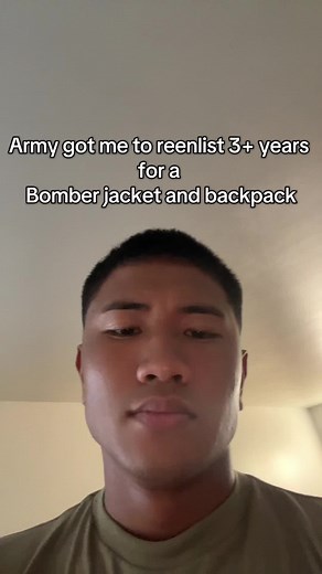 Reenlisting for a Bomber Jacket and Tactical Backpack
