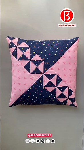 How to Make Patchwork Pillow Tutorial Part