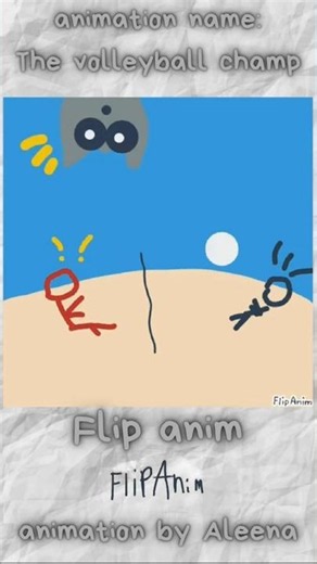 Flipanim: The volleyball champ #flipanim #animation #catanimation #cats #catshorts #volleyball #art
